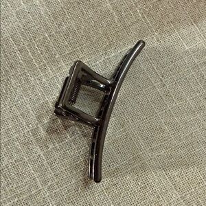 Kitsch‎ Sleek gunmetal minimal Black Hair clip Accessory 4”